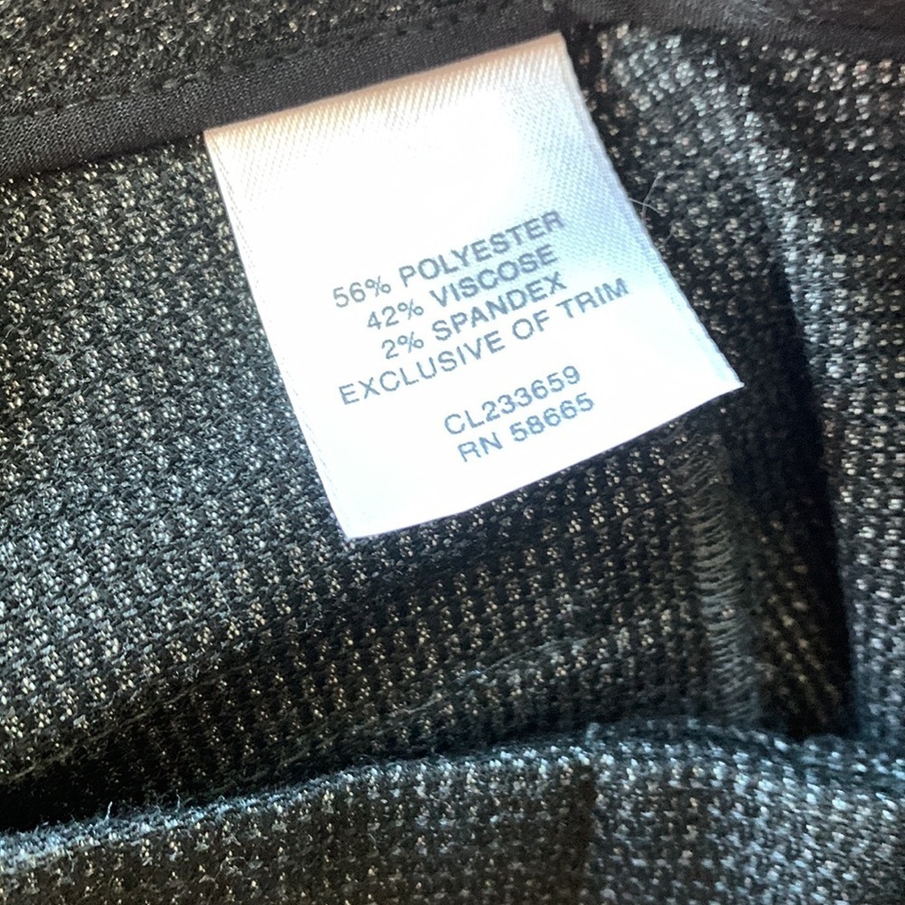 Classiques Entier High Button Gray Trouser Dress Pants sz 4 - Picture 8 of 8